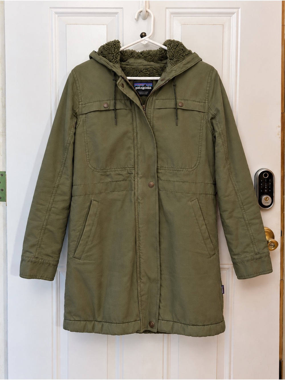 Patagonia Women’s Prairie Dawn Parka Olive Green Size Small NWOT